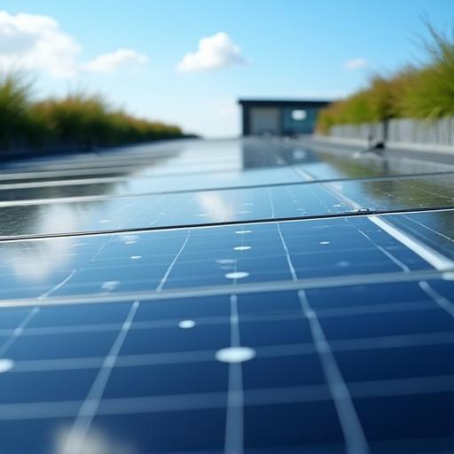 Solar panels installed on an Austral Construct project